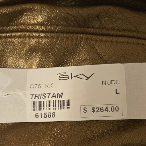 Brown Faux Leather Dress - Picture 8 of 8